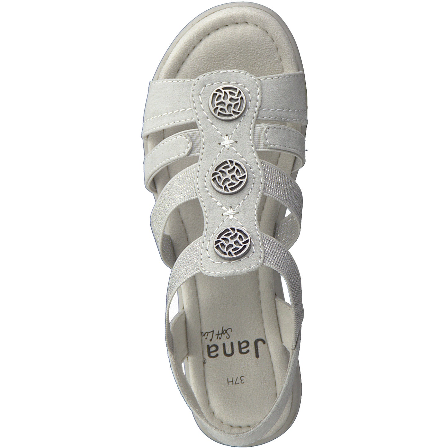 Jana 28165 GREY Slip On Sandals
