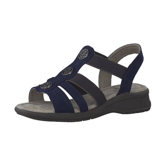 Jana 28165 Navy Slip on Sandal