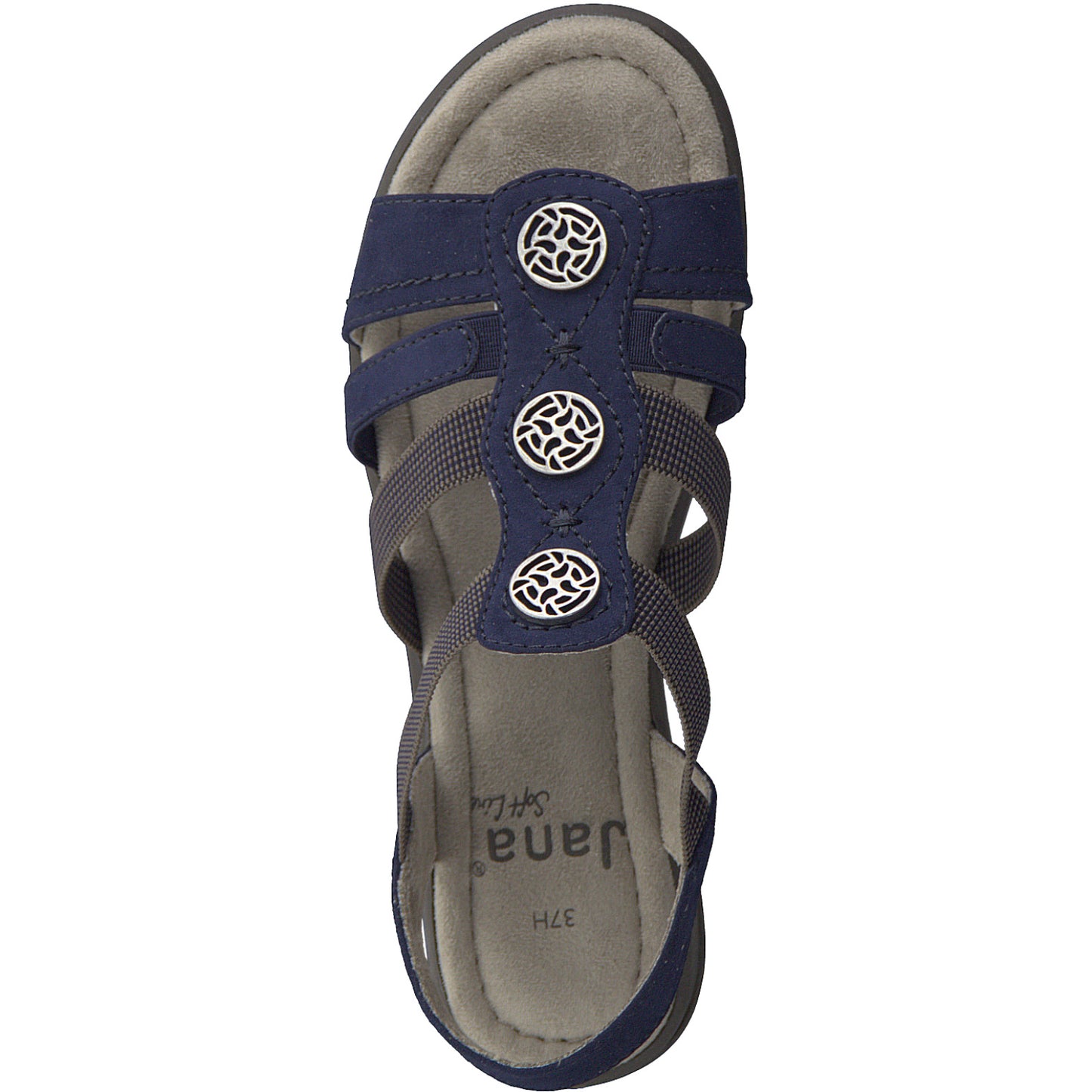 Jana 28165 Navy Slip on Sandal