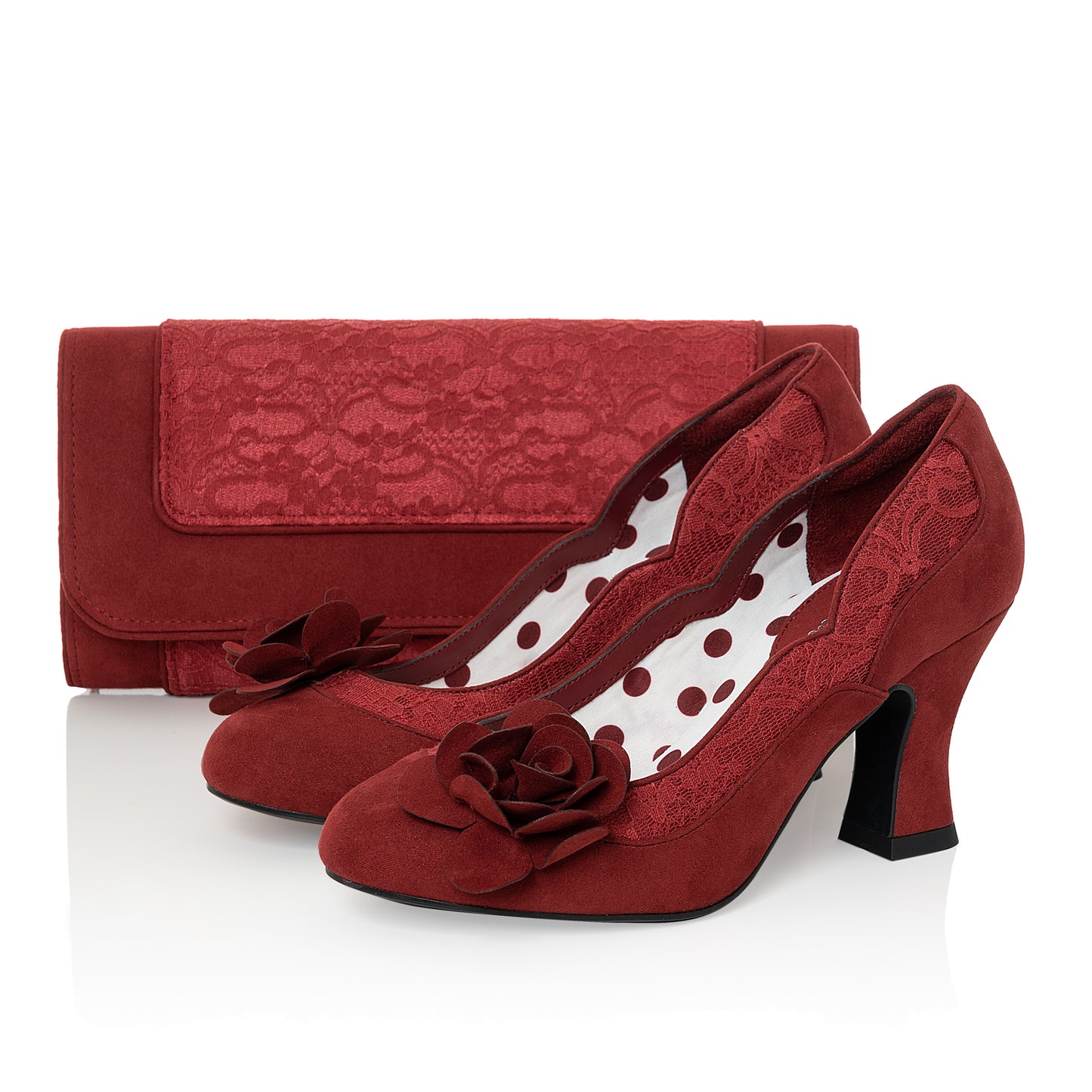 Ruby Shoo Classic Court Chrissie CRIMSON