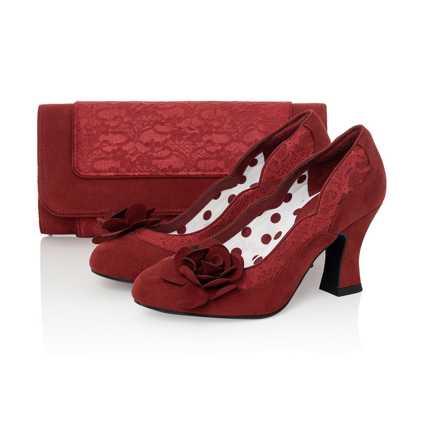 Ruby Shoo Classic Court Chrissie CRIMSON