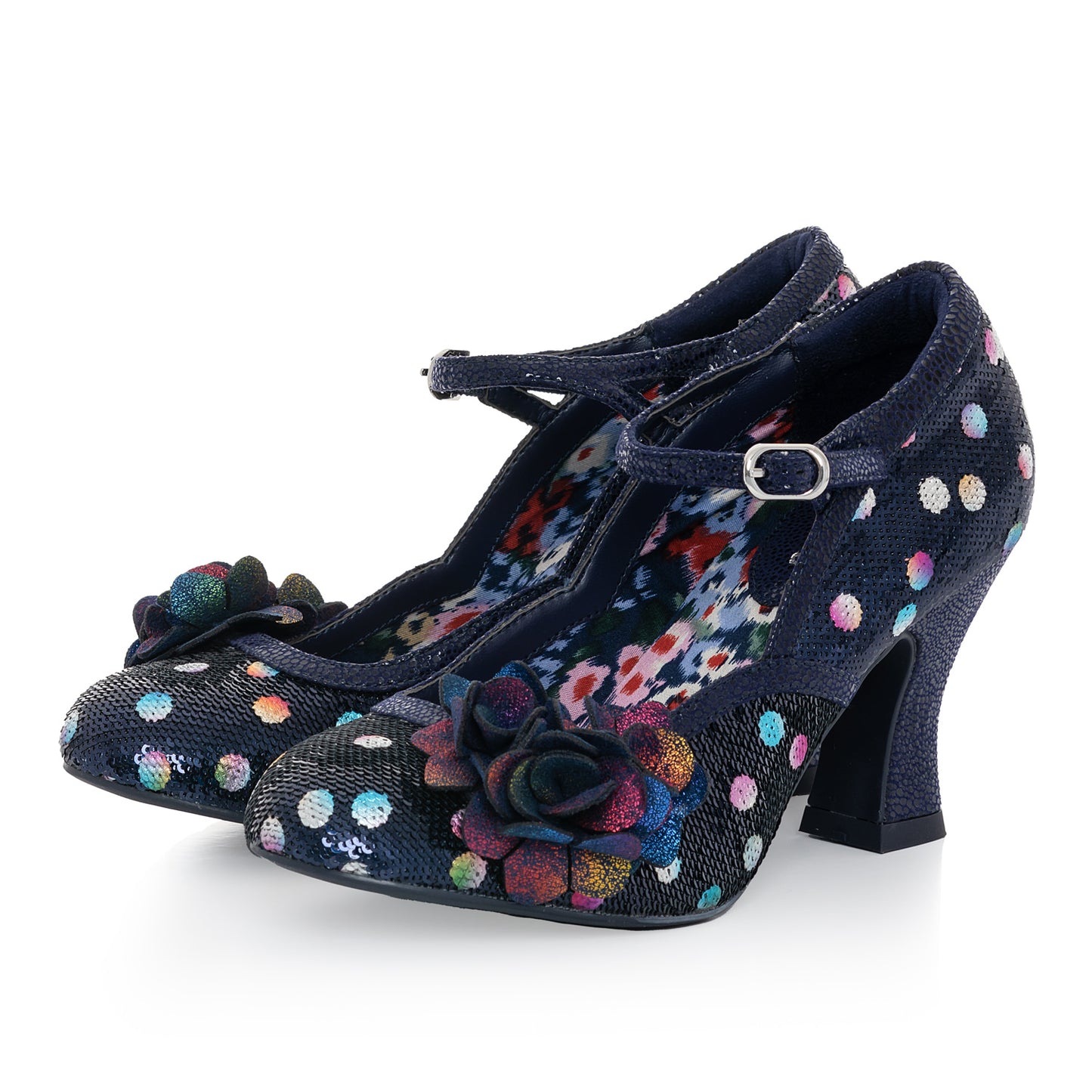 Ruby Shoo Bar Shoe Nina NVY SEQUIN