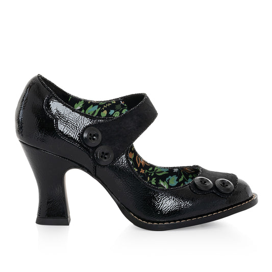 Ruby Shoo Bar Shoe Penny BLACK Pat