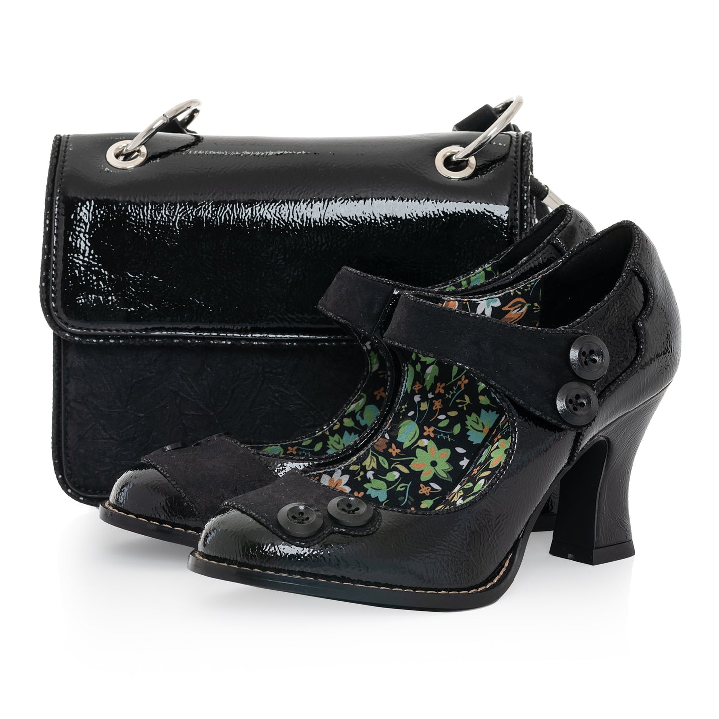 Toledo BLACK PAT match penny/clara blk