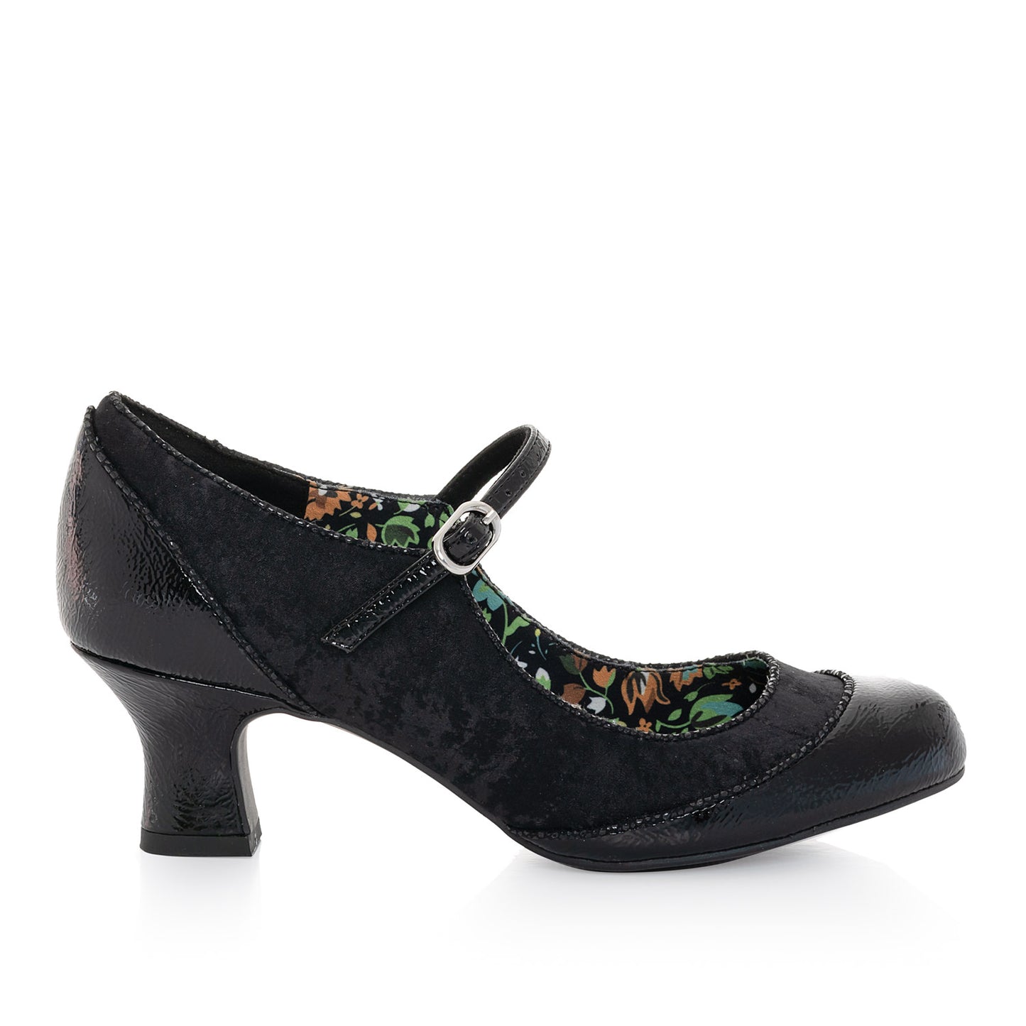 Ruby Shoo Bar Shoe Clara BLACK PAT
