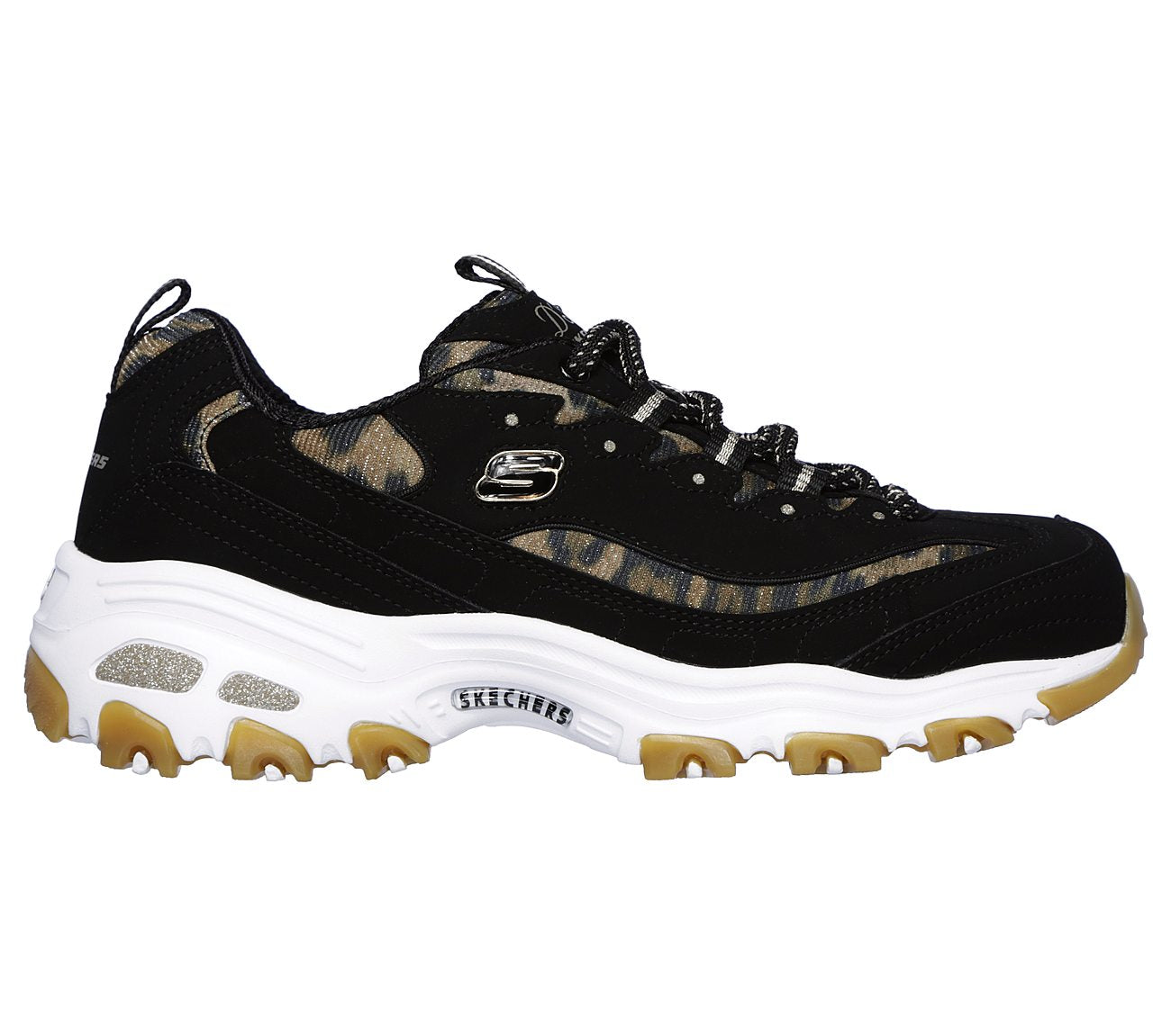 SKECHERS TRAINER D'LITES BLACK 13158BKLD