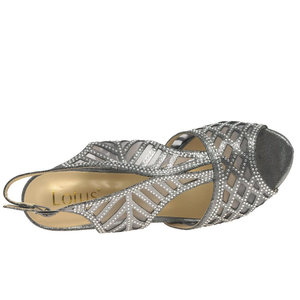 Lotus Natalia PEWTER Occasion Wear Sandals ULS262