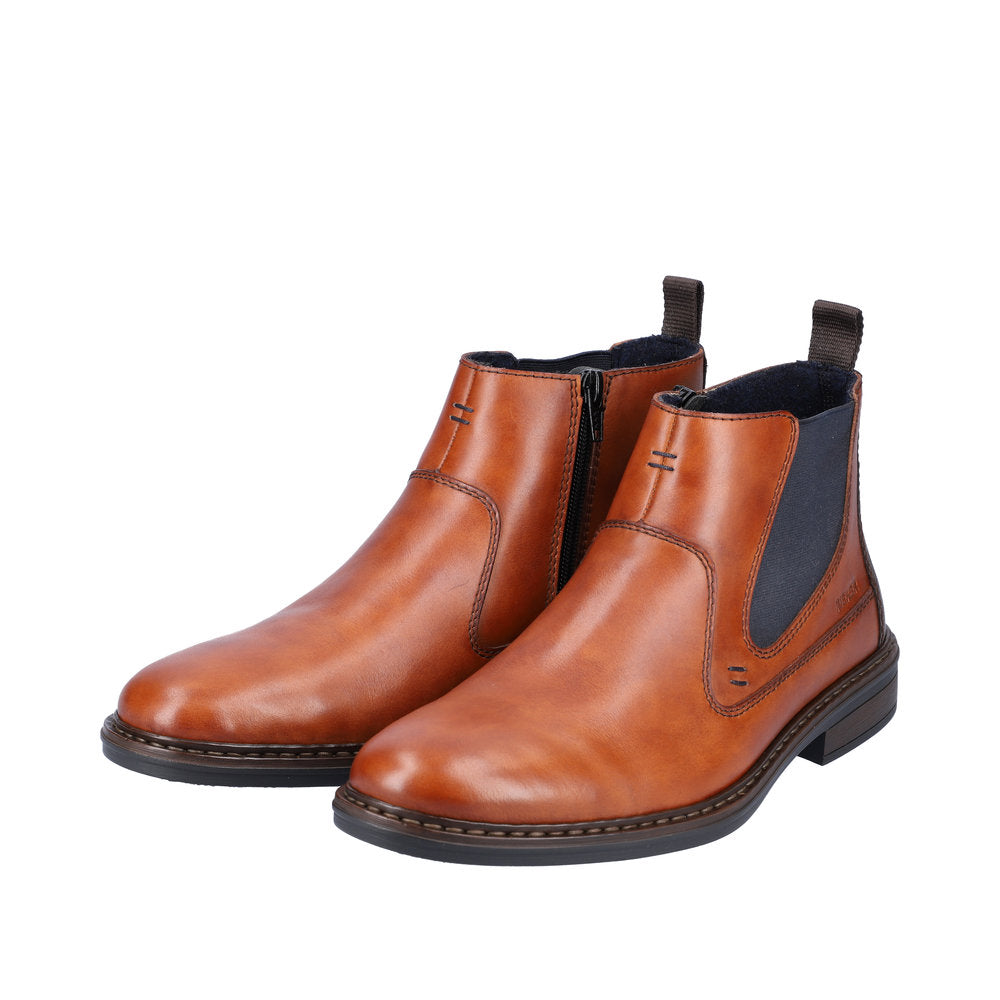 Rieker Men's Boot 17654 Chelsea Boot with Zip 17654-22 NUT