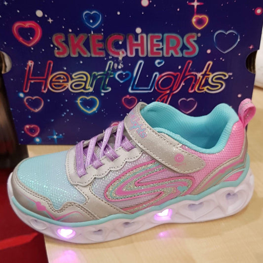 Skechers Girl's Trainers 20294 S LIGHTS: HEART LIGHTS - LOVE SPARK OMBRE