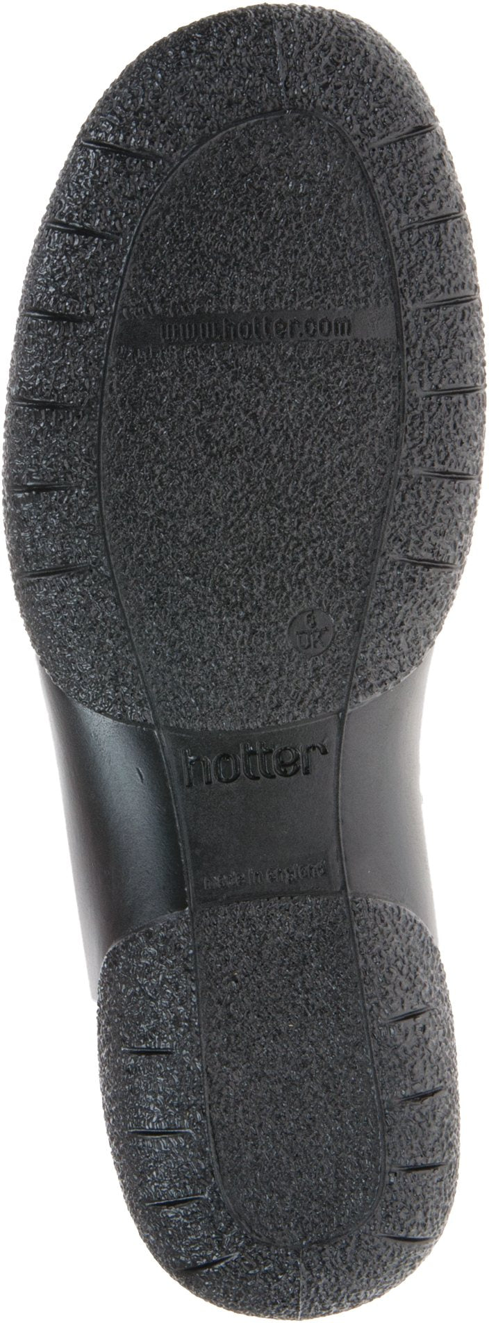Hotter Boot WHISPER Soft Leather Flat Ankle Boot with twin Zip Wide fitting Black