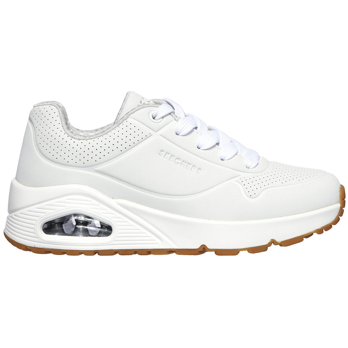 White skechers tennis sale shoes