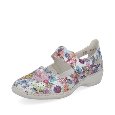 Rieker slip-on shoe MULTI Metalic Floral 413J2-90