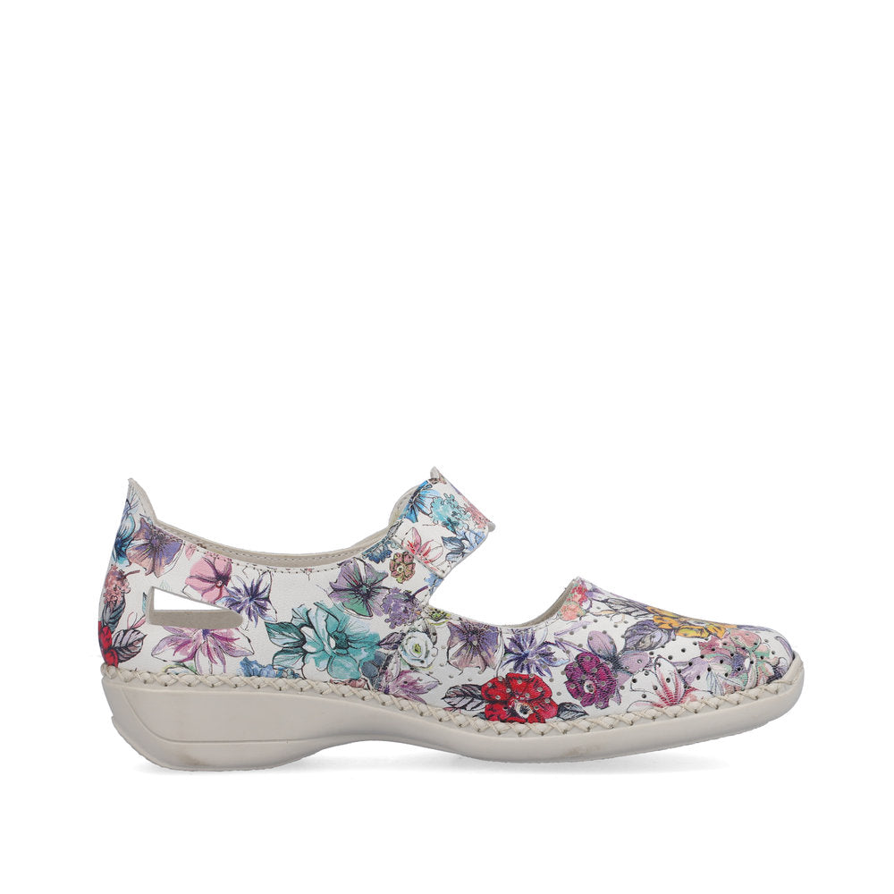 Rieker slip-on shoe MULTI Metalic Floral 413J2-90