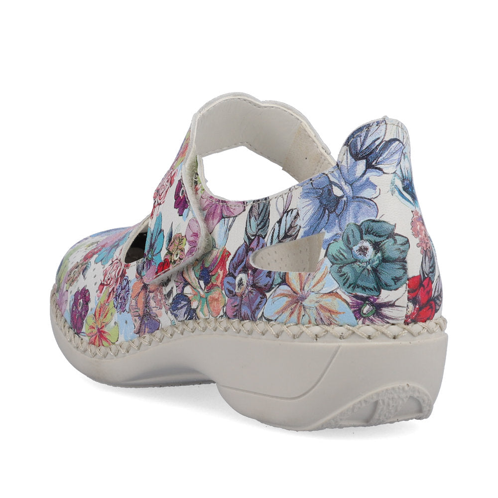 Rieker slip-on shoe MULTI Metalic Floral 413J2-90