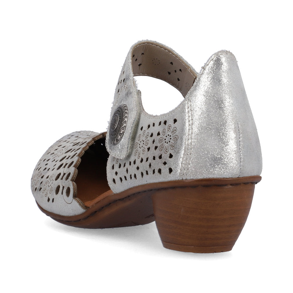 Rieker Bar Shoe SILVER 43753-90