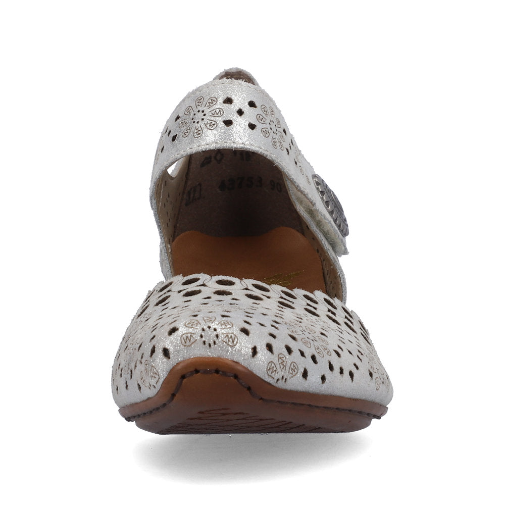 Rieker Bar Shoe SILVER 43753-90