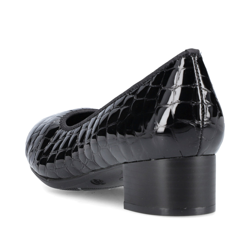 Rieker Court Shoe 49260-02 BLACK PAT