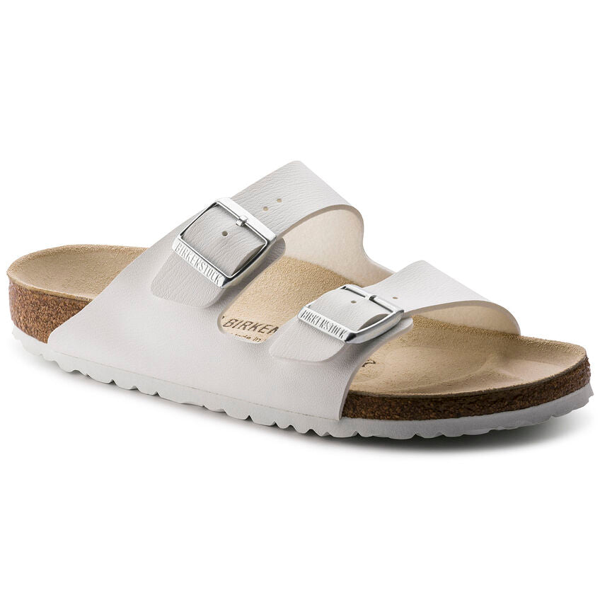 Birkenstock Arizona White BF two strap sandals