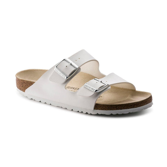 Birkenstock Arizona White BF two strap sandals