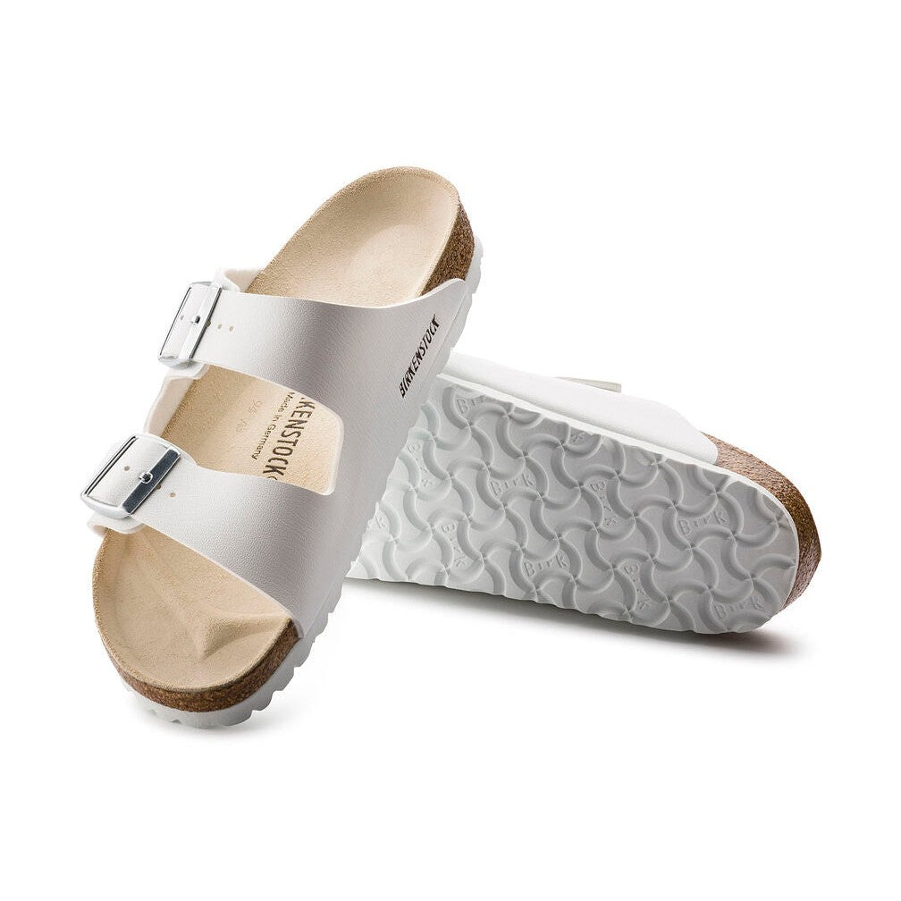 Birkenstock Arizona White BF two strap sandals