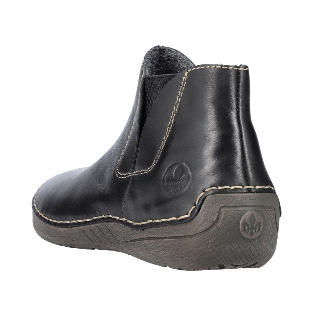 Rieker Ankle Boot 52553-00 Black Leather