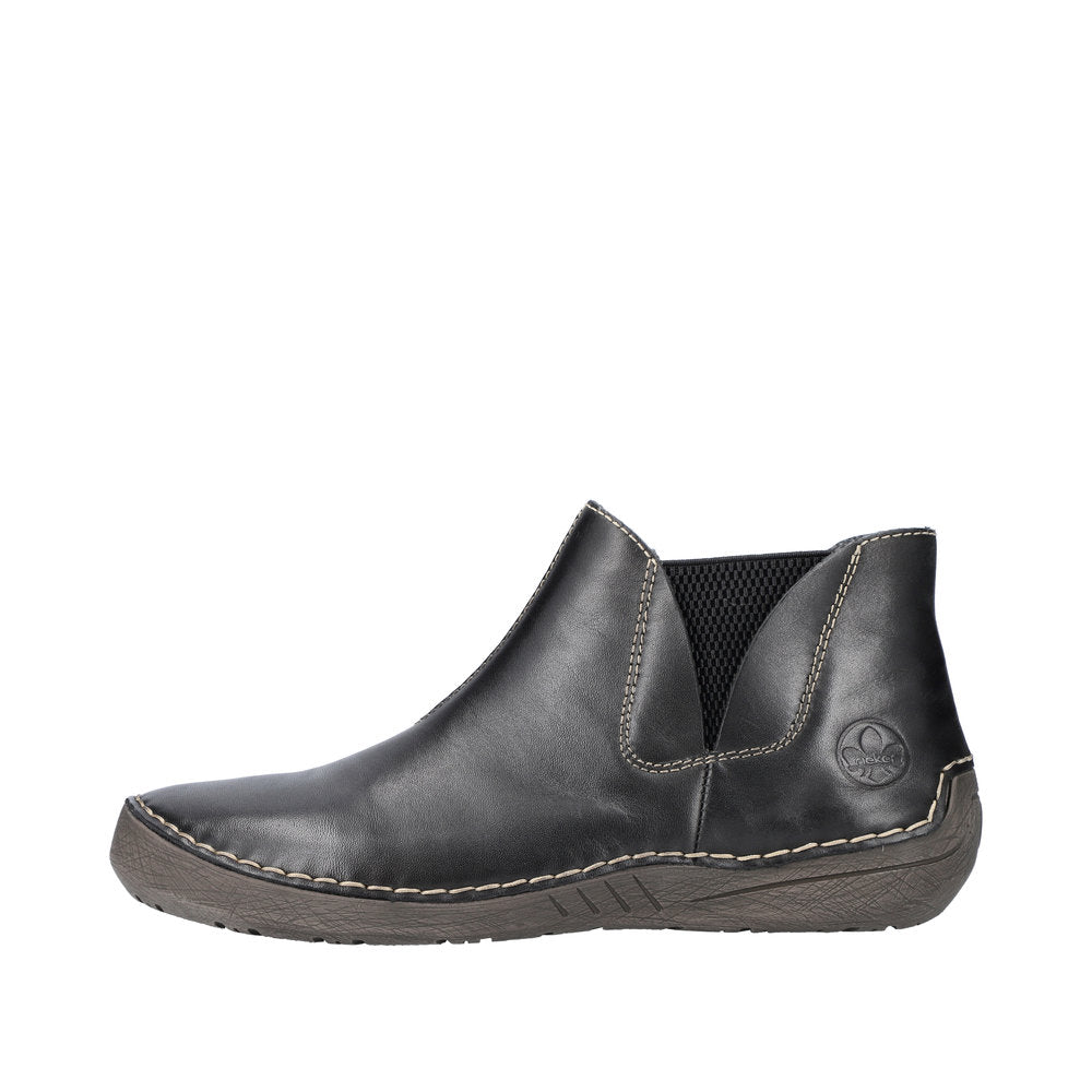 Rieker Ankle Boot 52553-00 Black Leather
