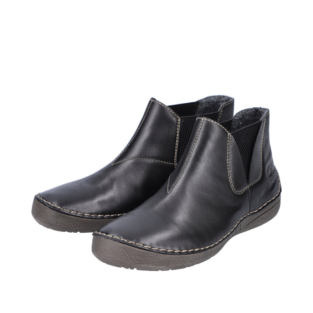 Rieker Ankle Boot 52553-00 Black Leather