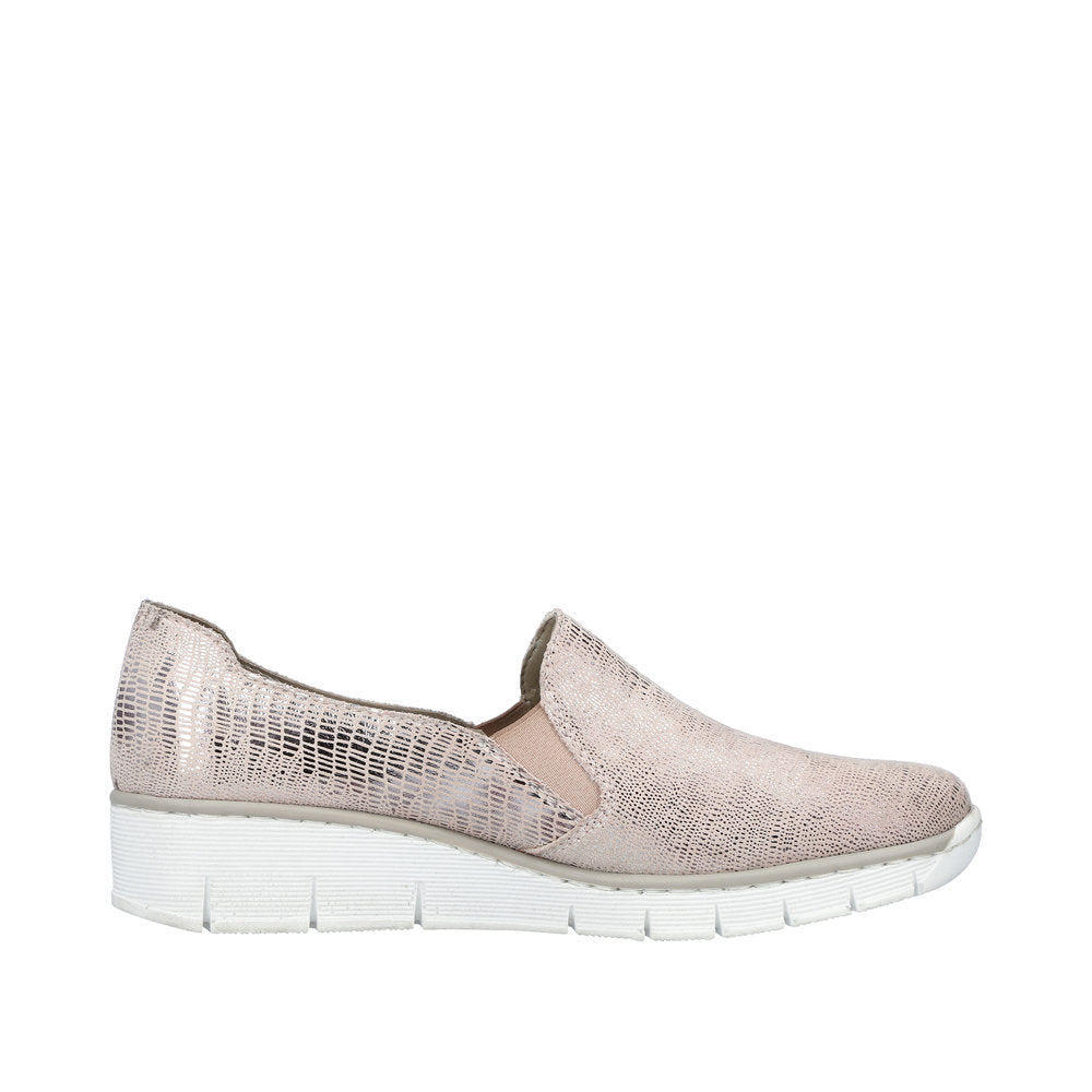 Rieker woman's casual Ginger slip-on shoe 537B0-62