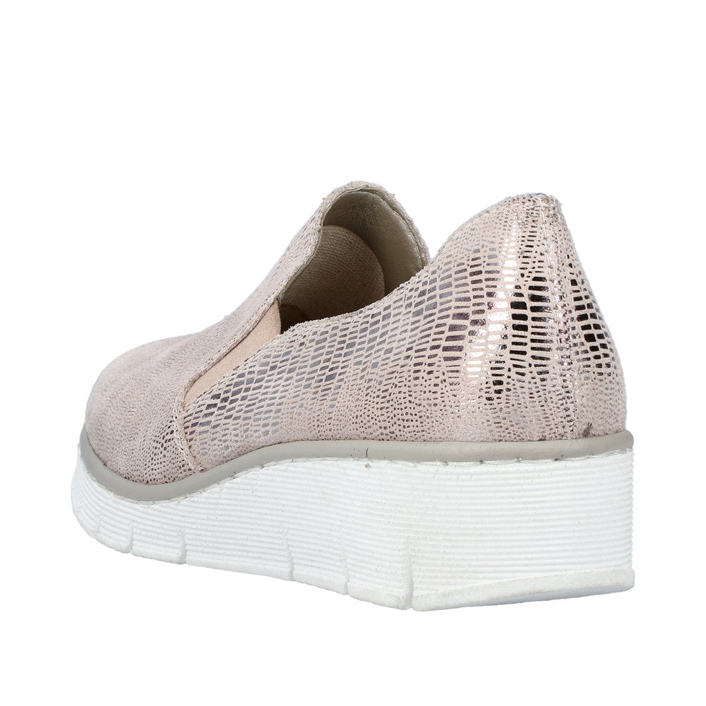 Rieker woman's casual Ginger slip-on shoe 537B0-62
