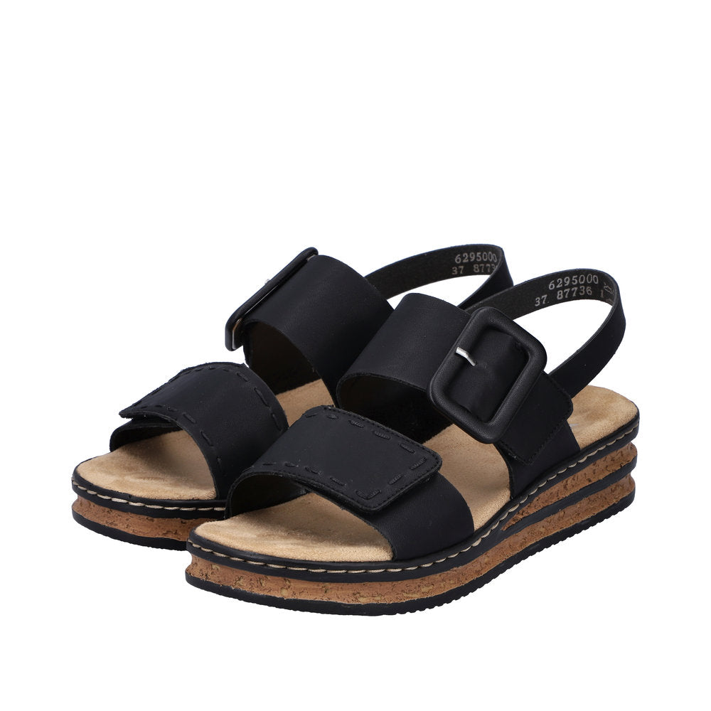Rieker Black sandal 62950-00
