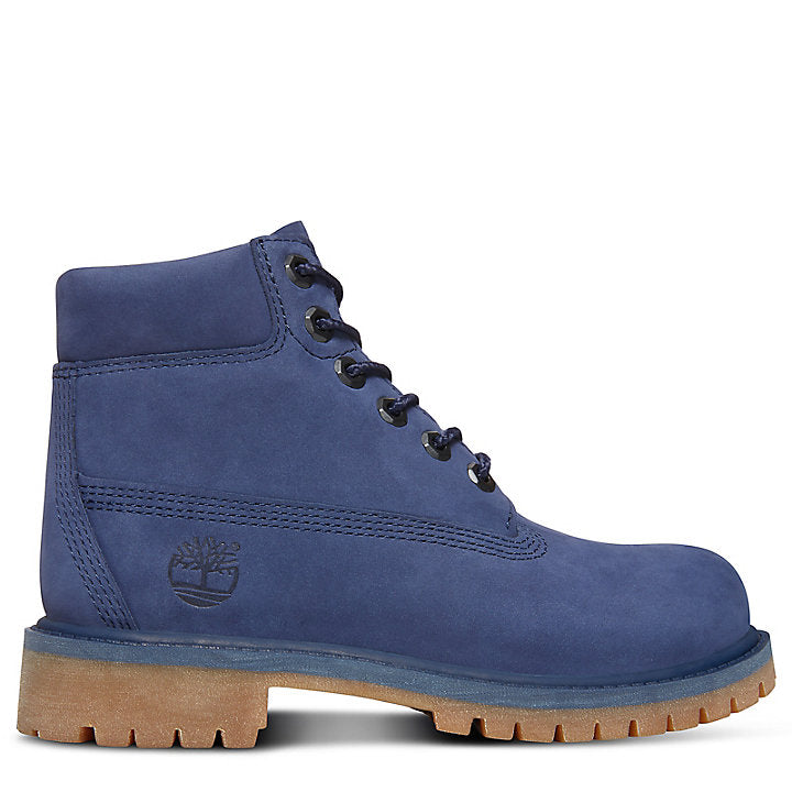 Blue leather timberland clearance boots