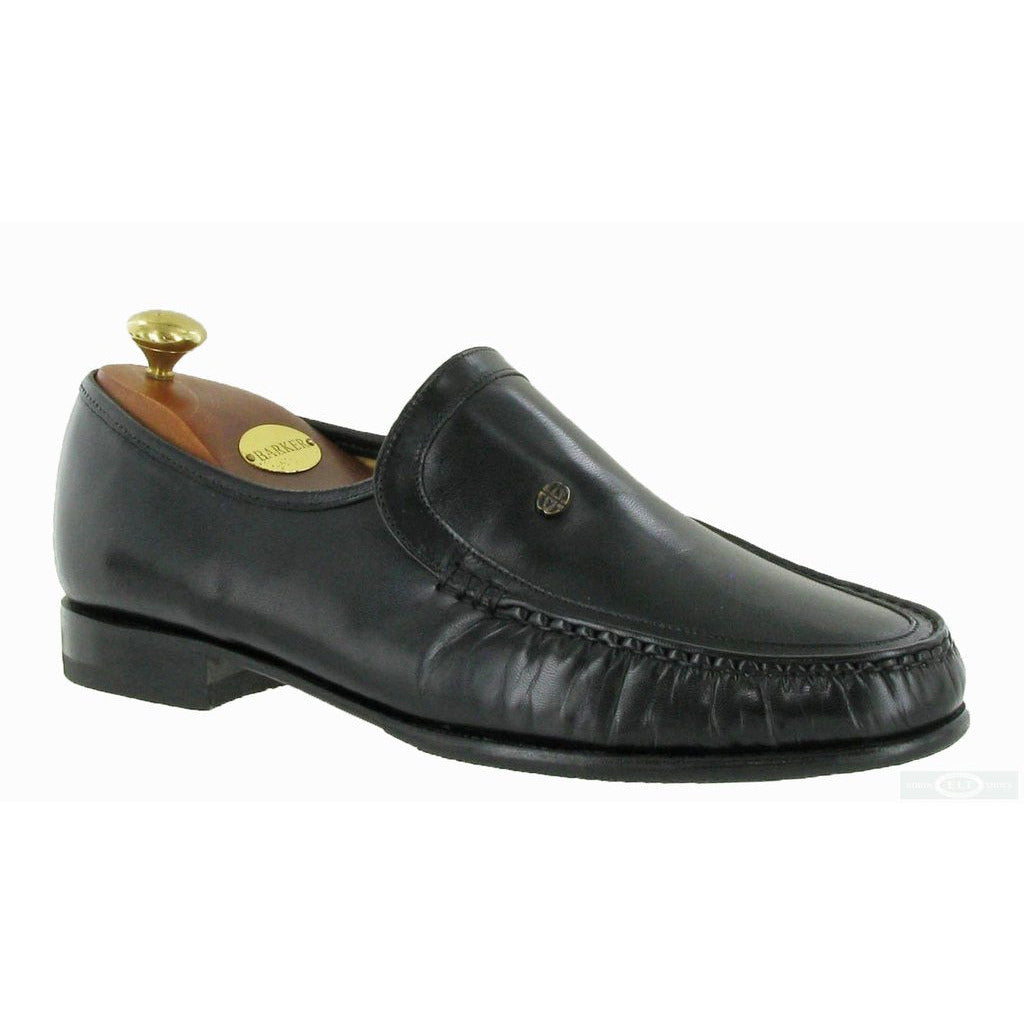Barker MOCCASIN SHOE Valencia Black Kid Leather