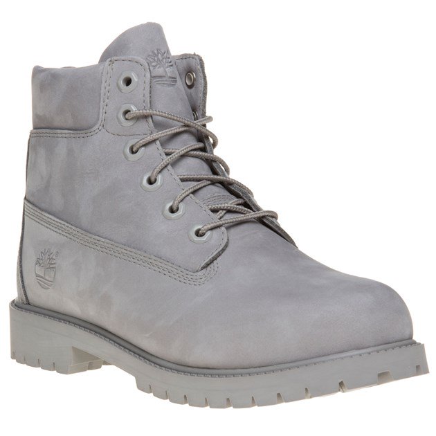Timberland 6 inch Premium boot youth MID GREY leather Waterproof