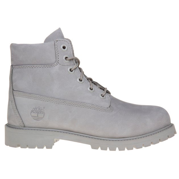 Timberland 6 inch Premium boot youth MID GREY leather Waterproof