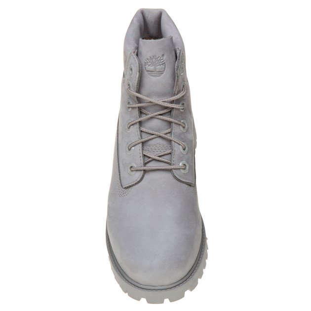 Timberland 6 inch Premium boot youth MID GREY leather Waterproof
