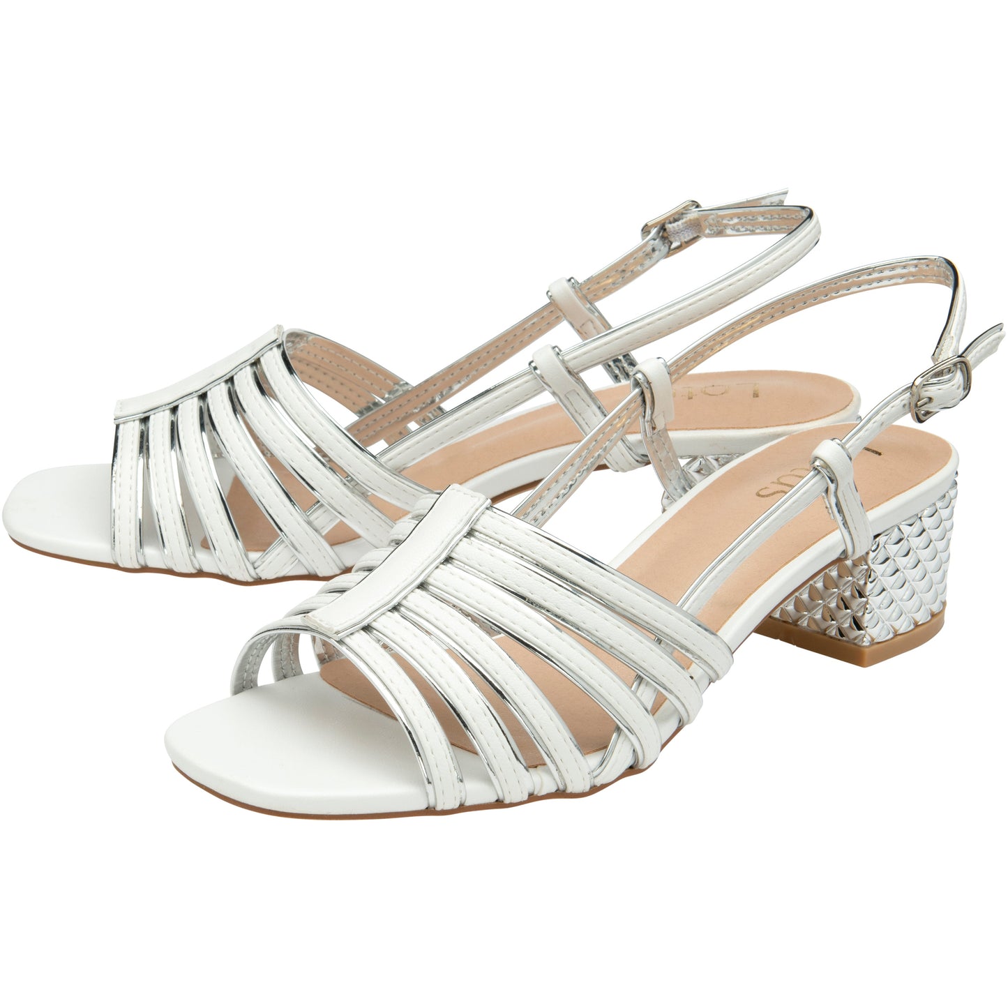 Lotus Classic Occasion Wear Sandal Cheryl WhiteULS305