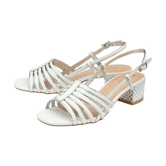 Lotus Classic Occasion Wear Sandal Cheryl WhiteULS305