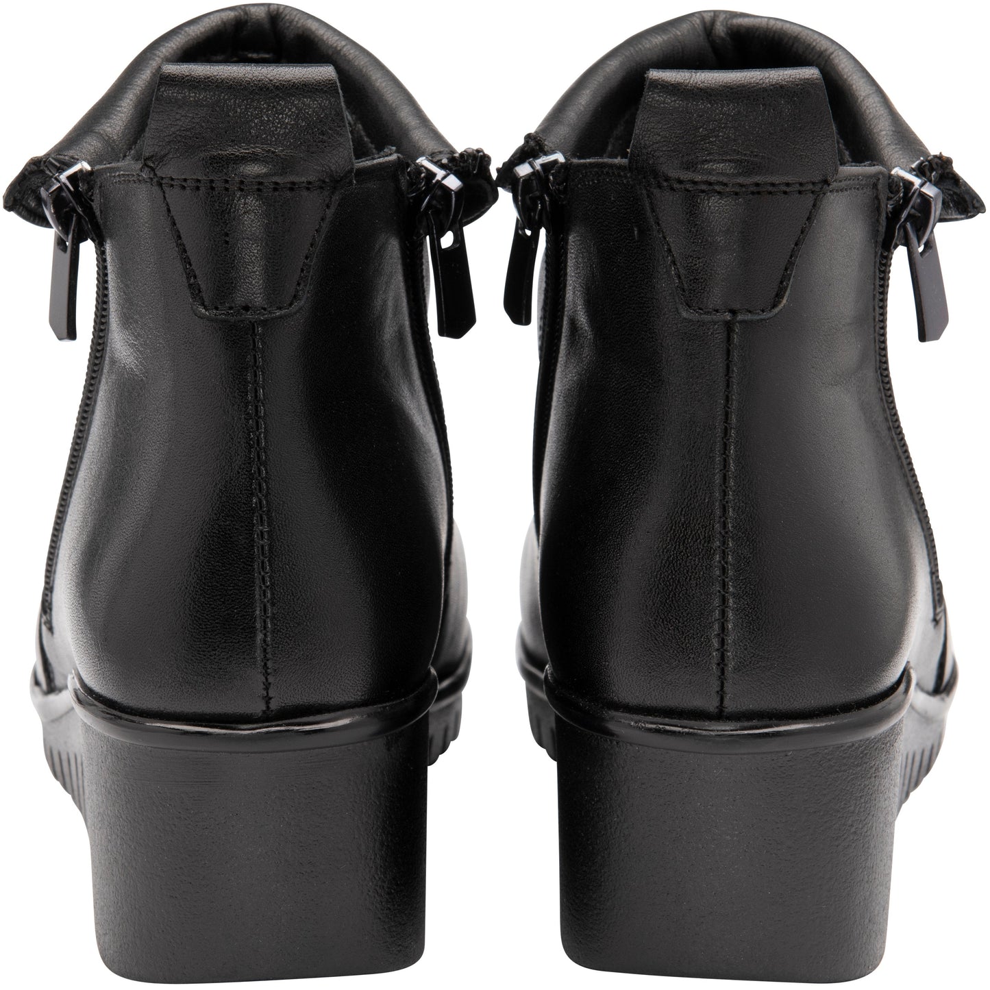 Lotus Ankle Boot in soft leather Cordelia BLACK