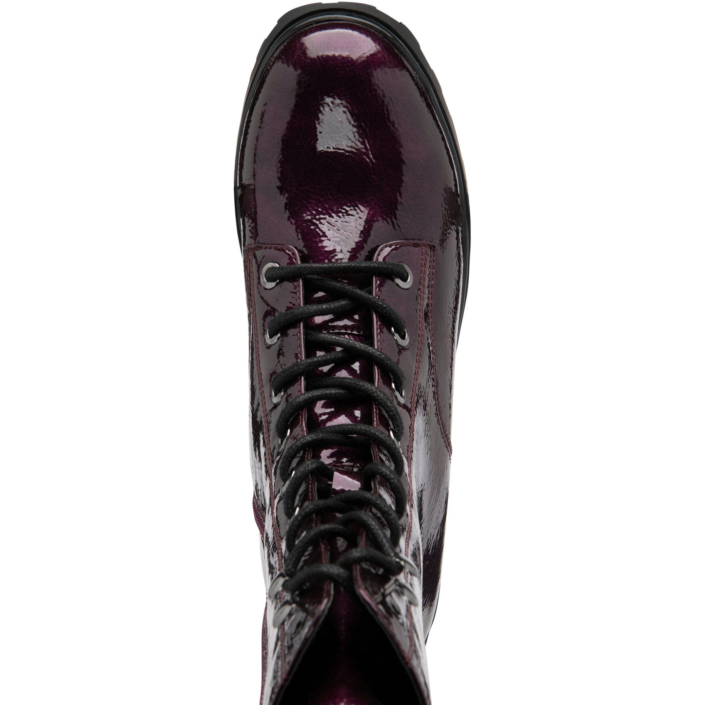 Lotus Mid Calf Boot Delaney PURPLE Patent