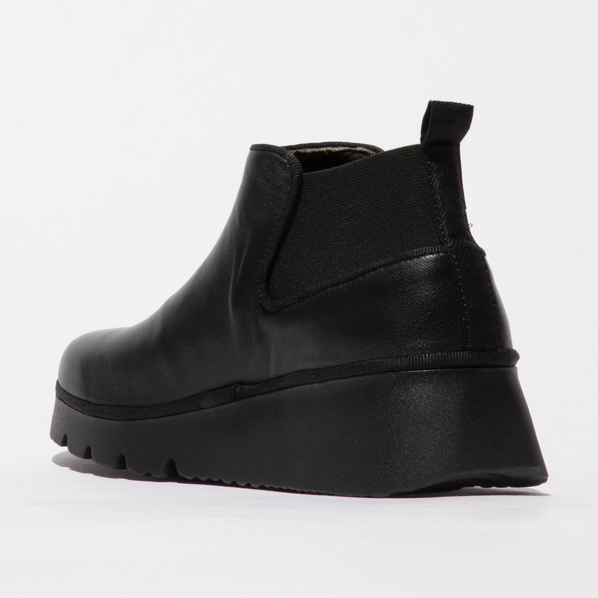 Fly London Ankle Boot Pada BLACK Pull-on