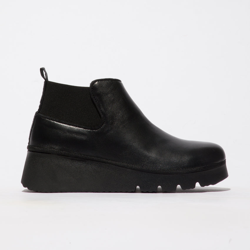 Fly London Ankle Boot Pada BLACK Pull-on