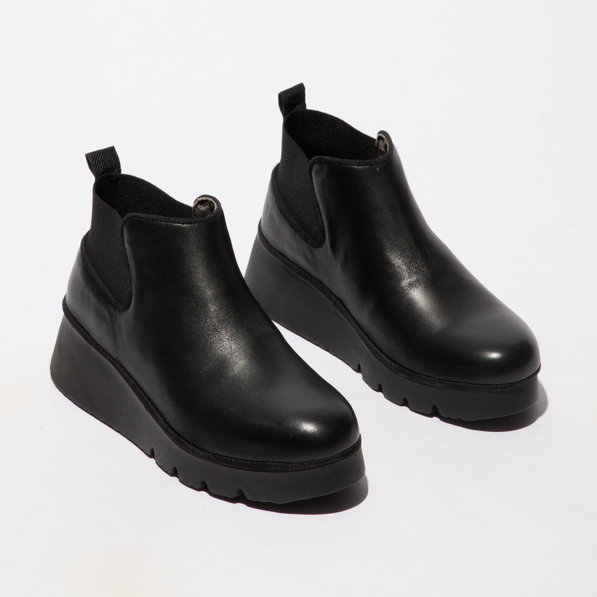 Fly London Ankle Boot Pada BLACK Pull-on
