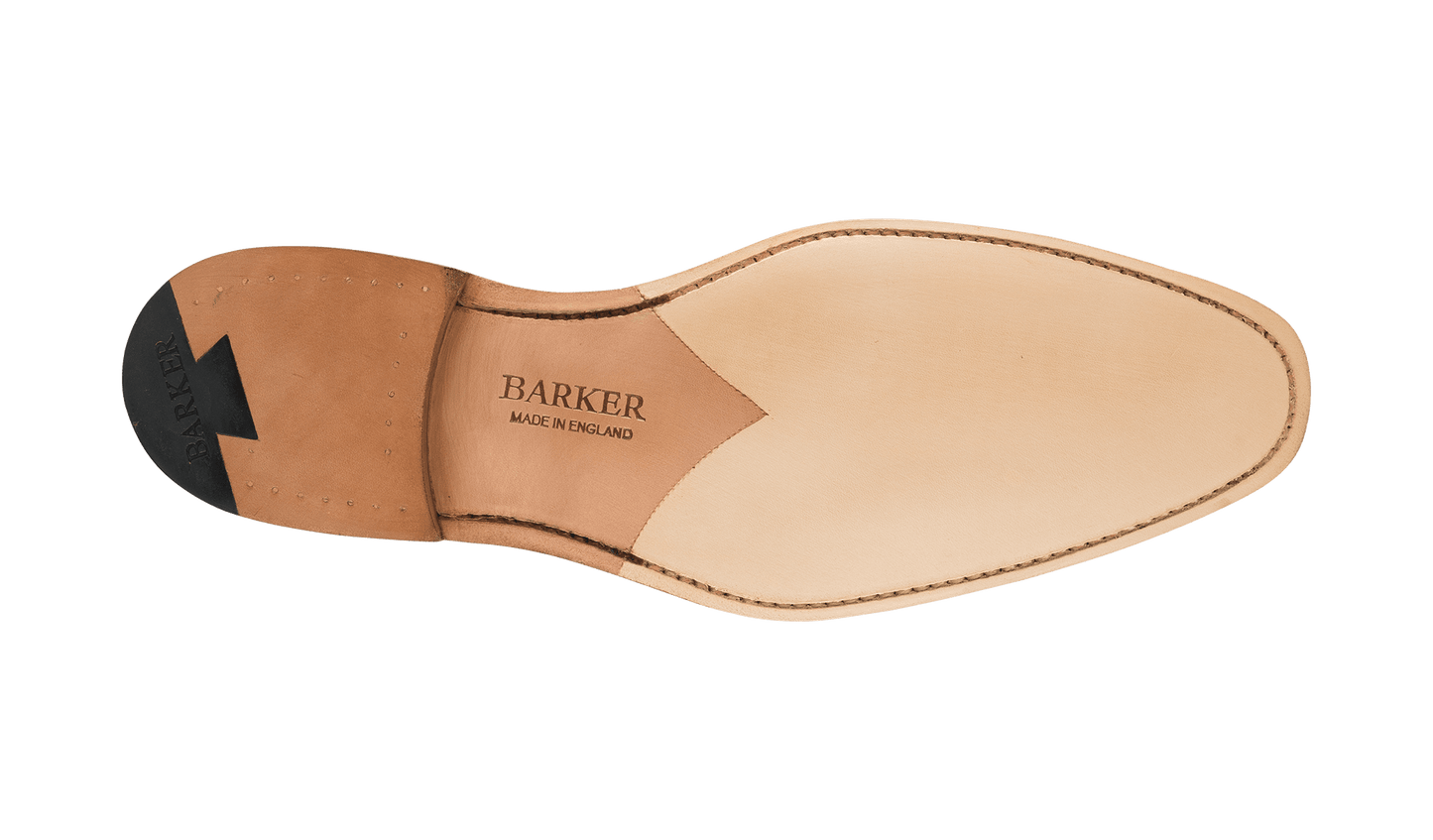 Barker BROGUE SHOE McCLEAN TAN Leather/BLUE SUEDE