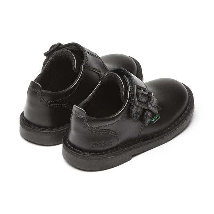 Kickers Adlar Monk D strap Infant Black touch fastening shoe 114169 RRP £50