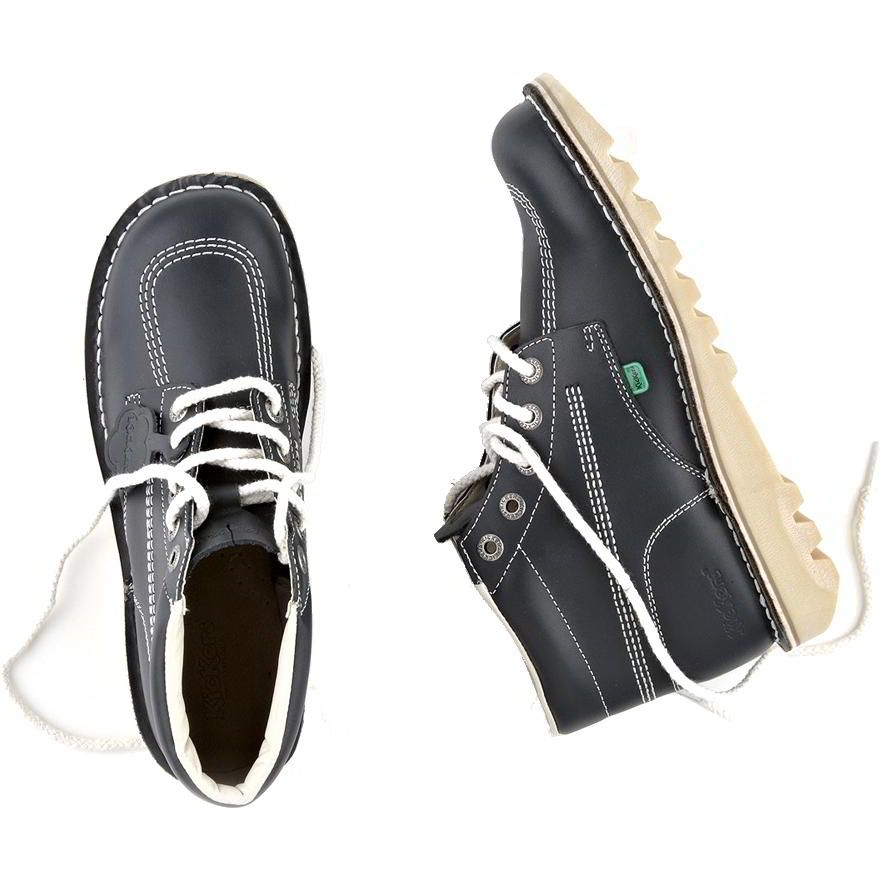 Mens Kickers Kick Hi NAVY Leather Boots