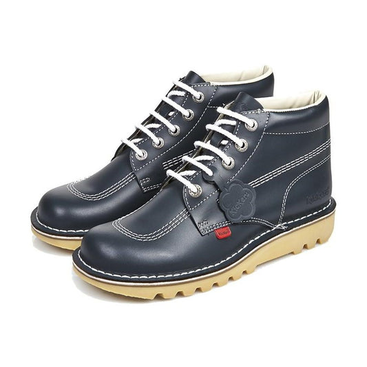 Mens Kickers Kick Hi NAVY Leather Boots