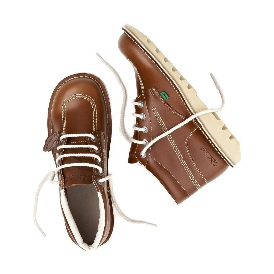 Mens Kickers Kick Hi DARK TAN Leather