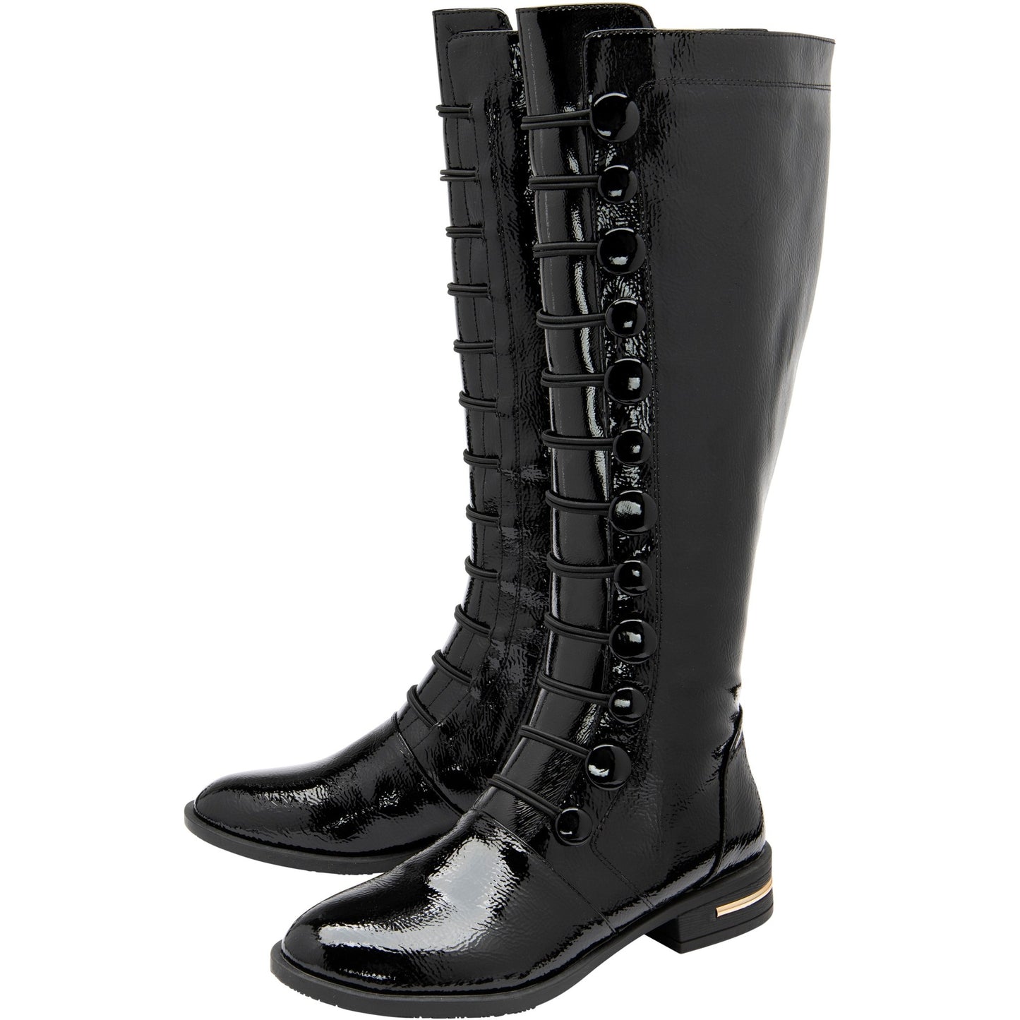 Lotus Long Boot Lisa BLACK PAT