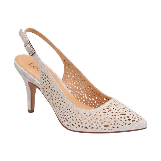 Lotus Classic Occasion Wear Court Shoe Lyla Silver ULS267