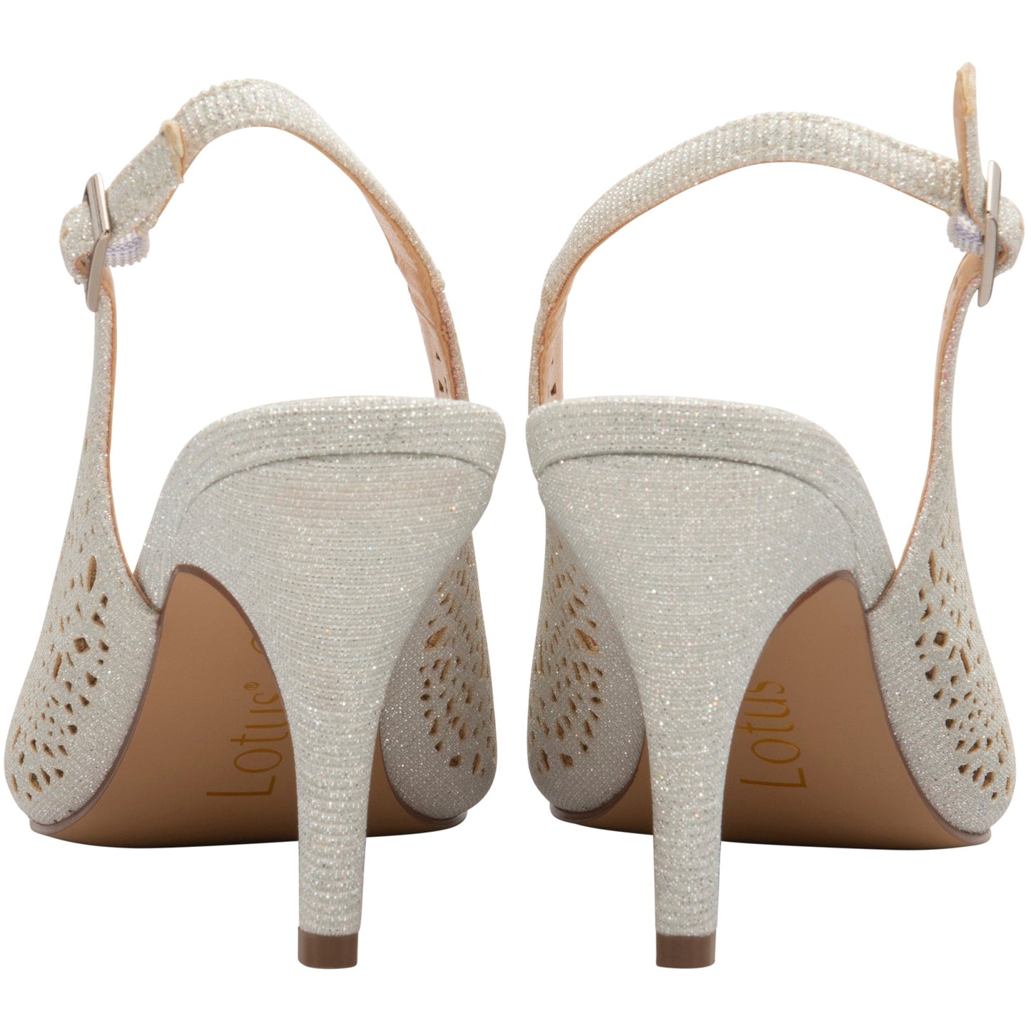 Lotus Classic Occasion Wear Court Shoe Lyla Silver ULS267